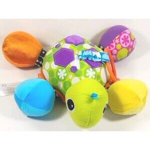 Infantino Baby Stroller Car Seat Hanging Plush Toy Mirror Newborn Turtle